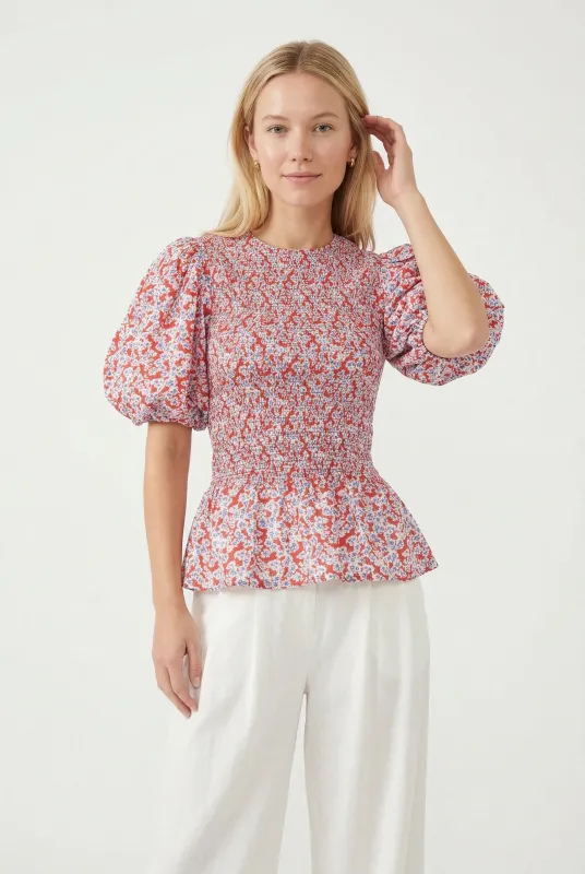 LUZ TOP BOTAN RED made by Ro's Garden