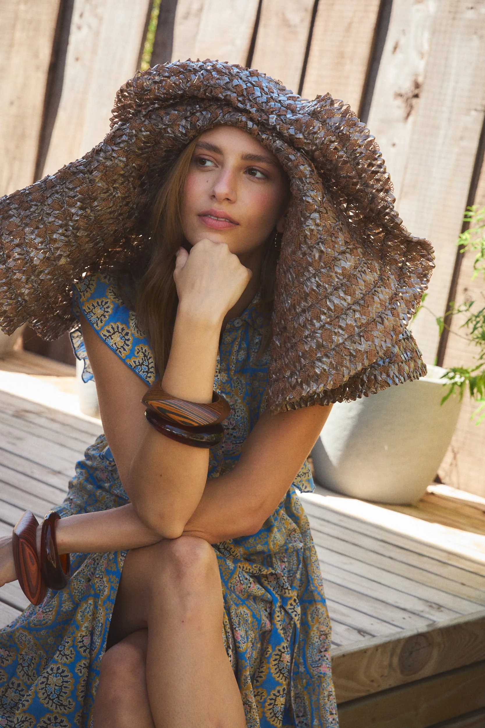 ERNESTINE MAXI DRESS ZAHARA BLUE sold by Ro's Garden product image thumbnail 3