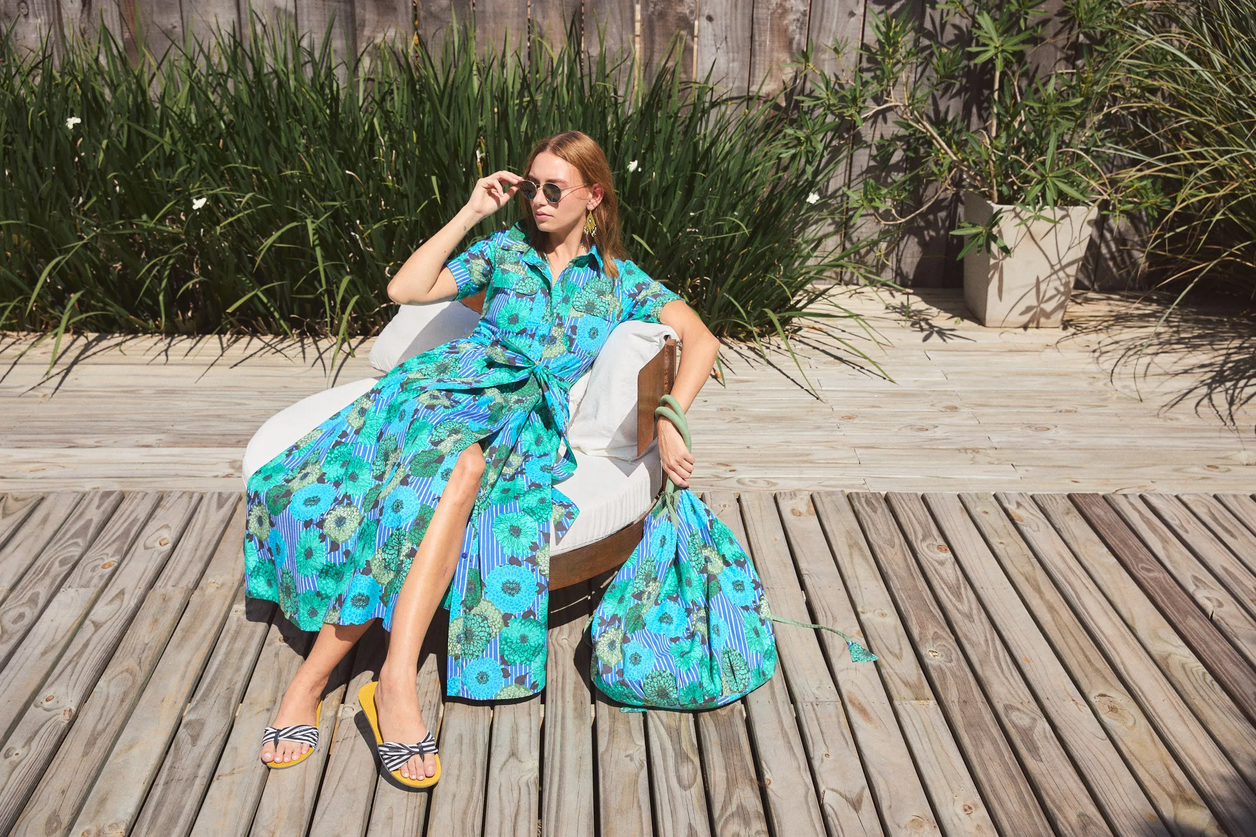 CC SUTTON MAXI DRESS CALA BLUE sold by Ro's Garden product image thumbnail 4