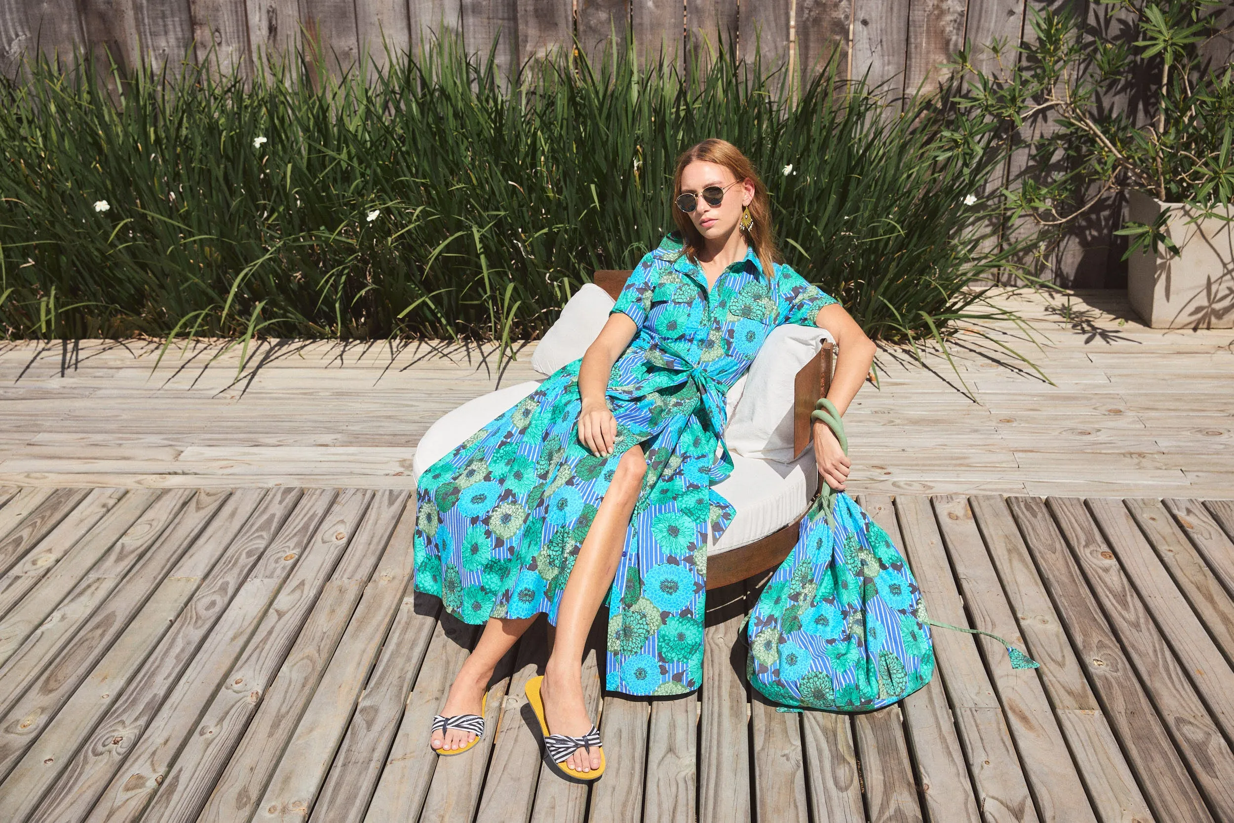 CC SUTTON MAXI DRESS CALA BLUE sold by Ro's Garden product image thumbnail 5