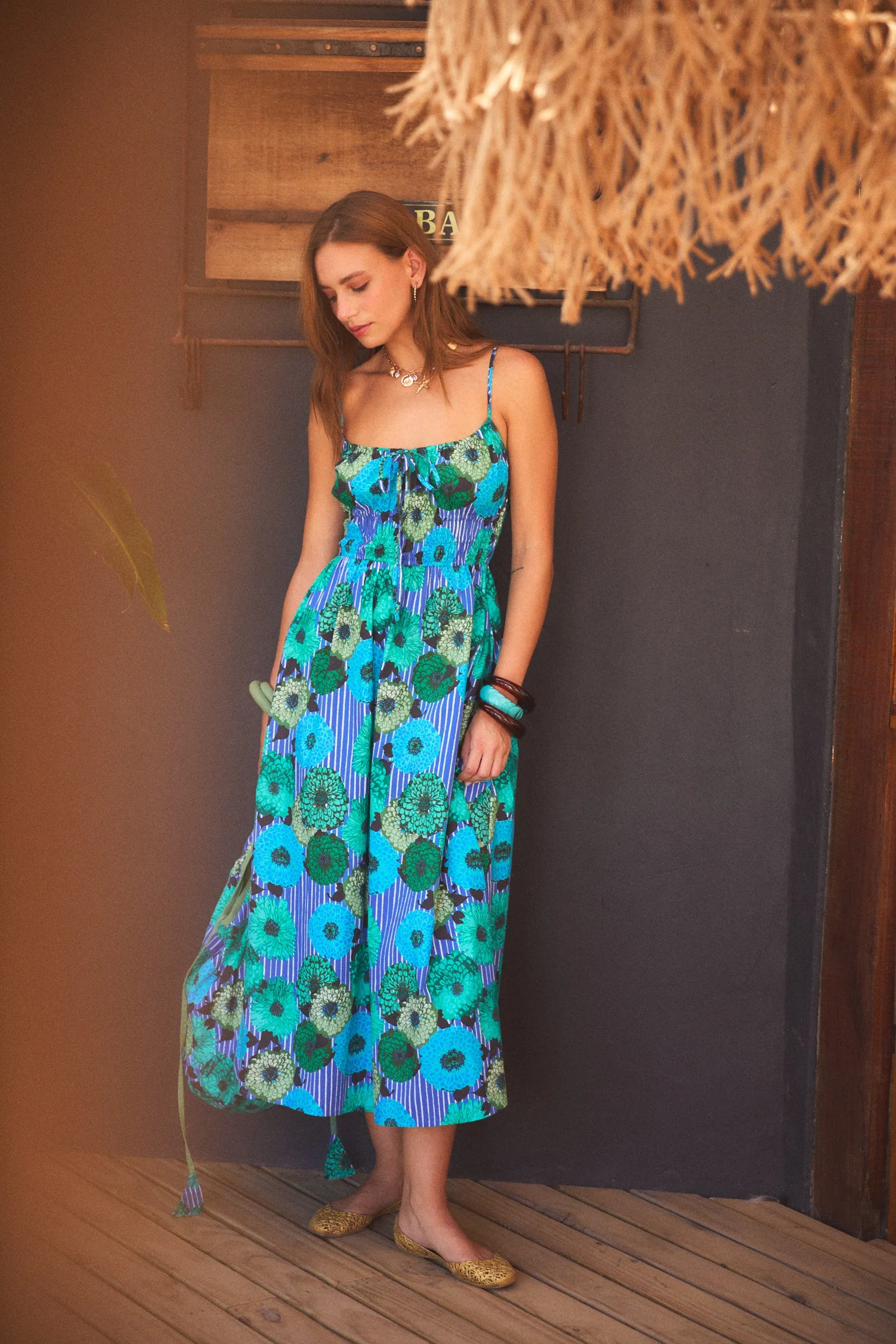 CC SLOANE MIDI DRESS CALA BLUE sold by Ro's Garden product image thumbnail 4
