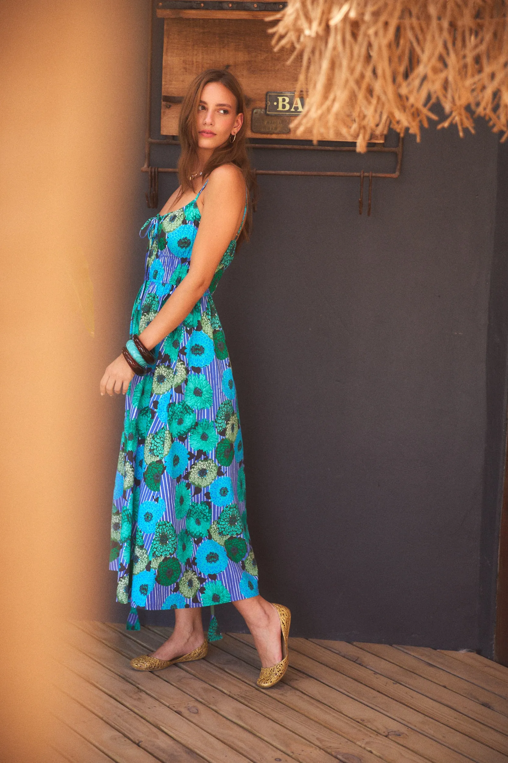 CC SLOANE MIDI DRESS CALA BLUE sold by Ro's Garden product image thumbnail 2