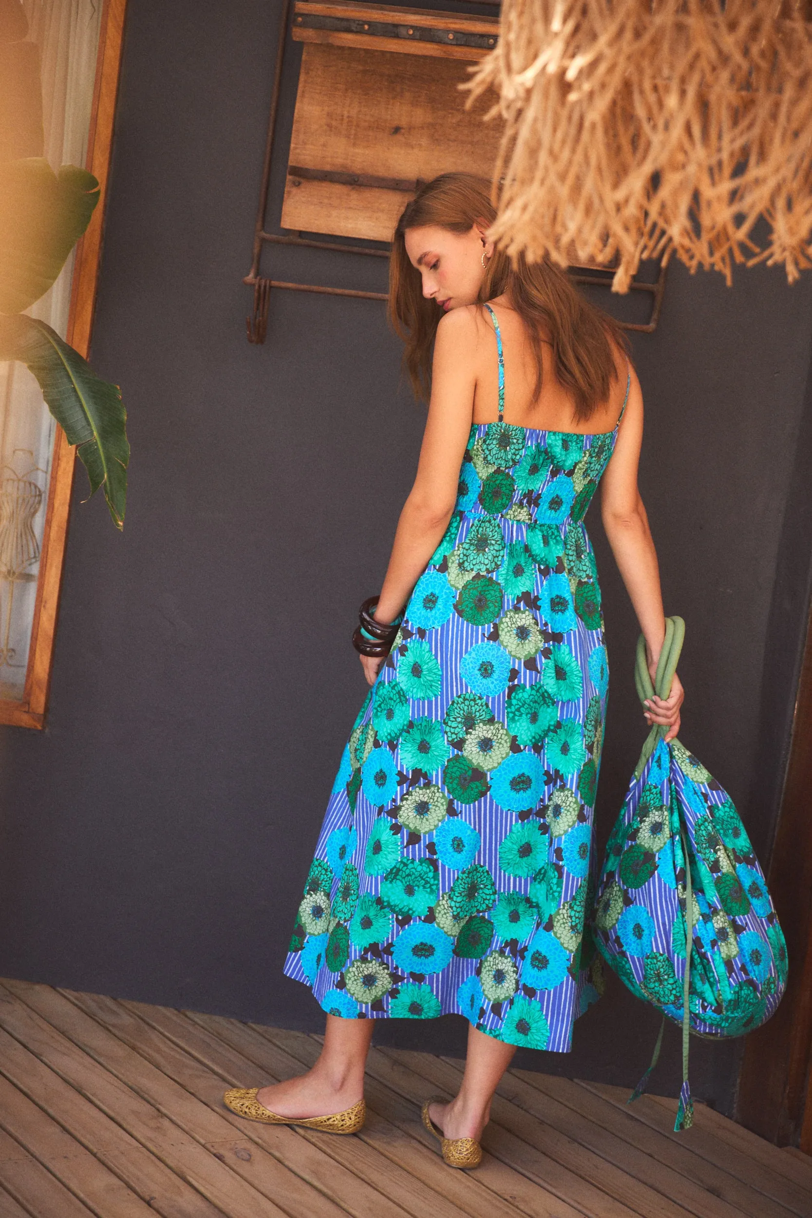 CC SLOANE MIDI DRESS CALA BLUE sold by Ro's Garden product image thumbnail 3