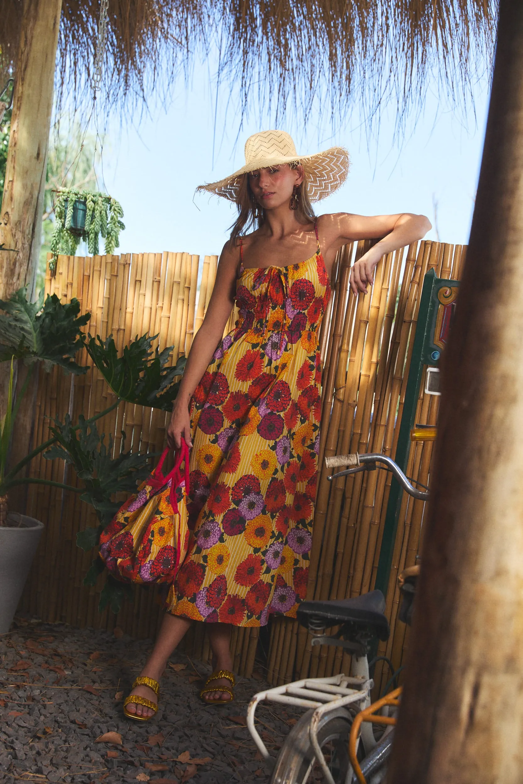 CC SLOANE MIDI DRESS CALA YELLOW sold by Ro's Garden