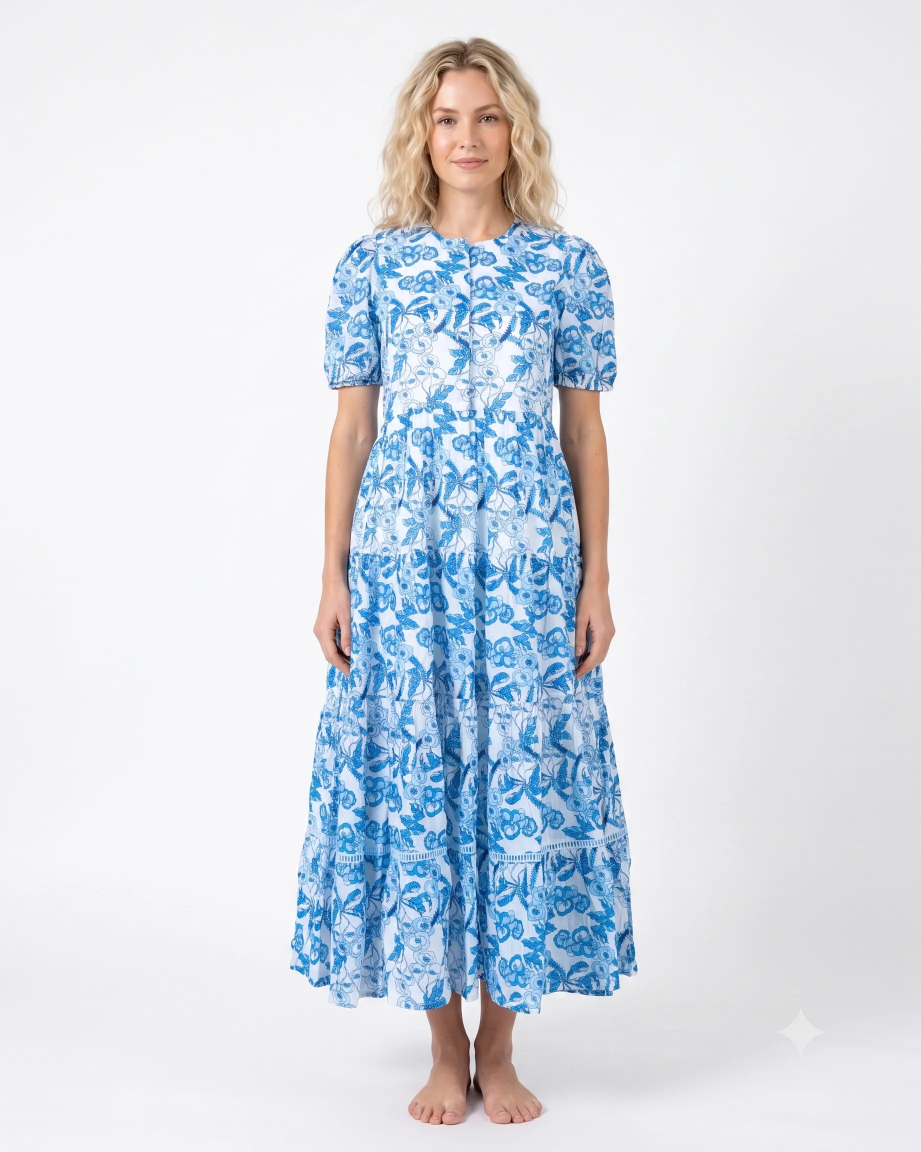 DAPHNE MIDI DRESS KAI BLUE sold by Ro's Garden product image thumbnail 2