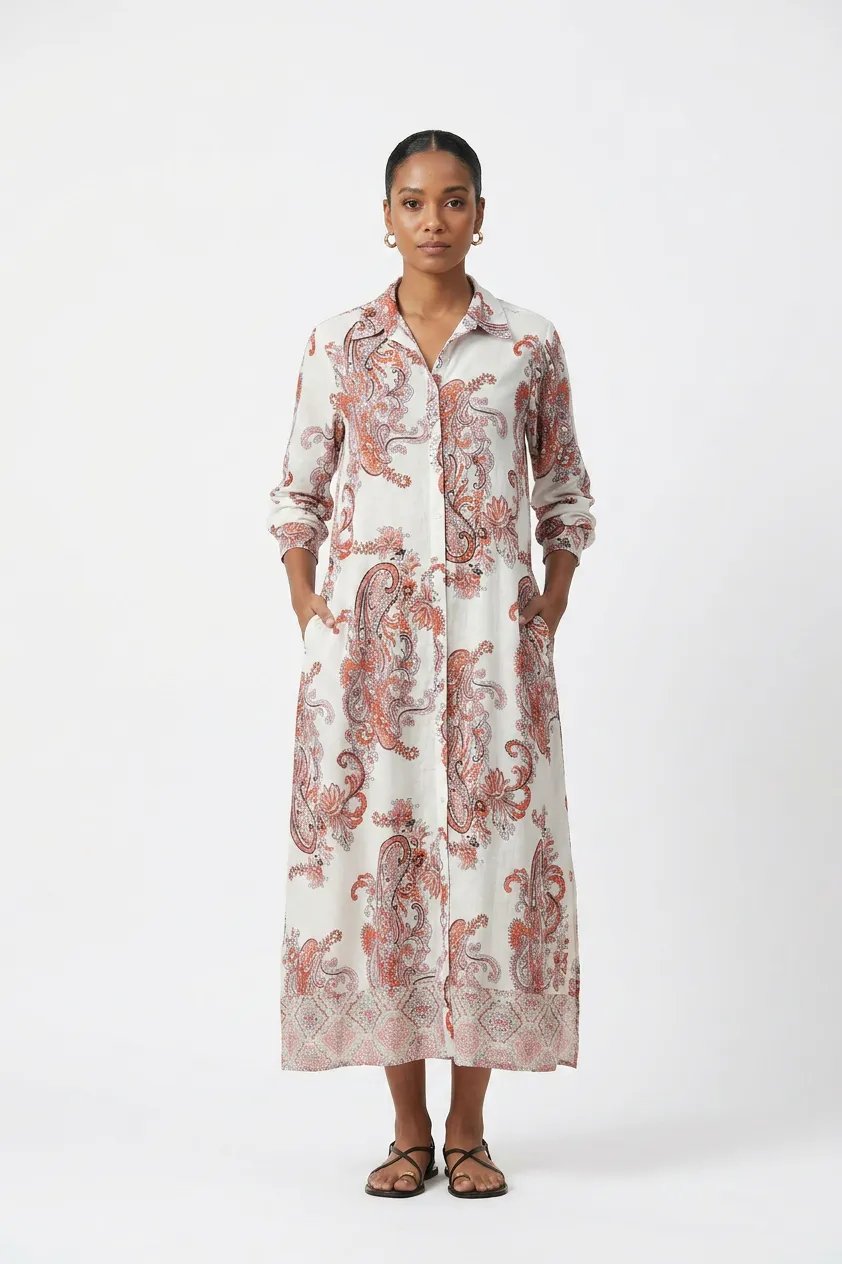 FARRAH LONG KURTA ADESSA PINK sold by Ro's Garden product image thumbnail 2