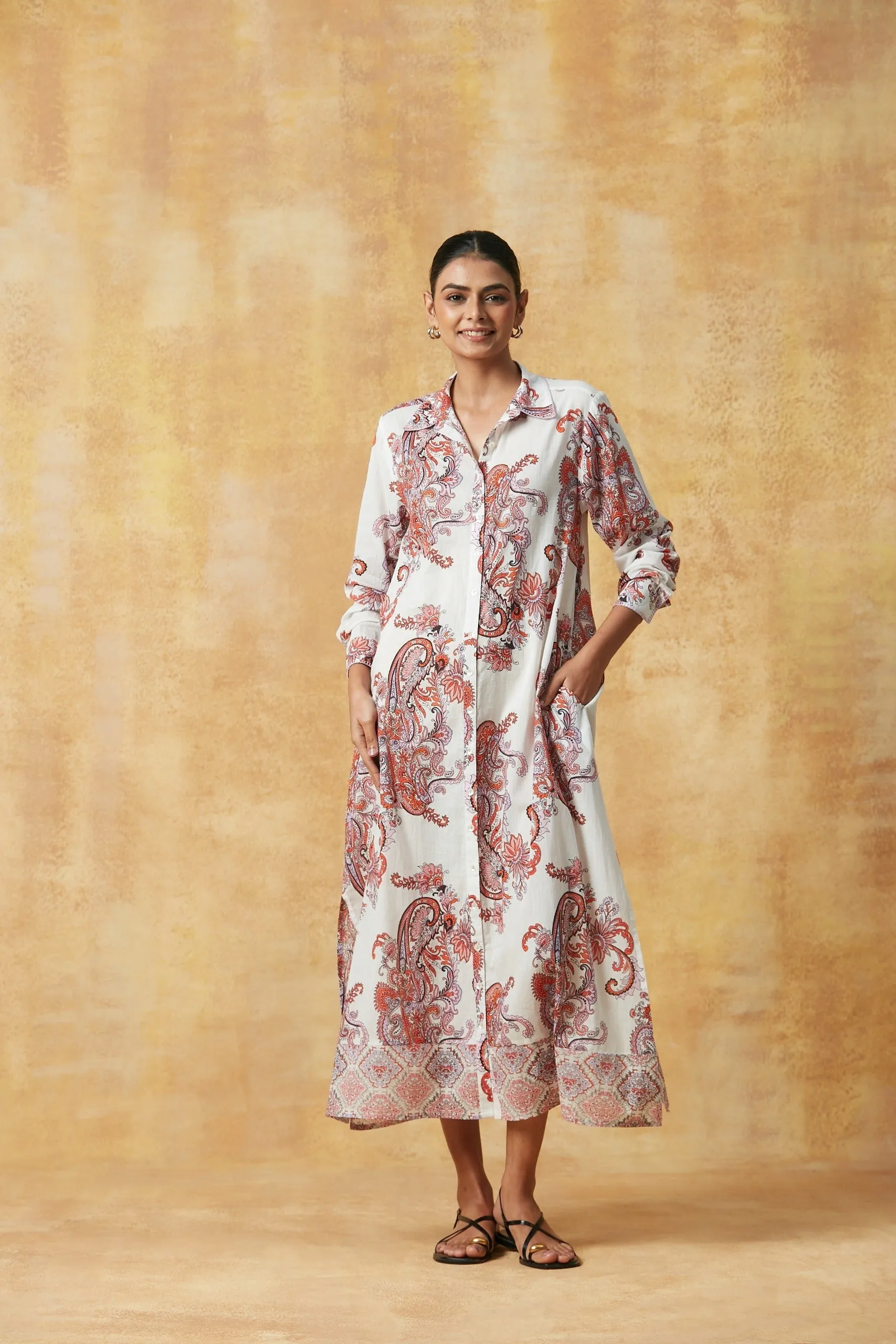 FARRAH LONG KURTA ADESSA PINK sold by Ro's Garden