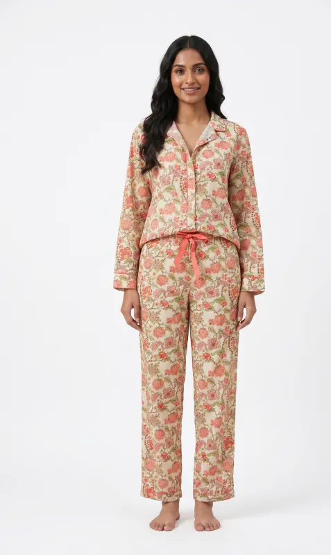 VIOLA PAJAMA SET CEYLON PINK made by Ro's Garden