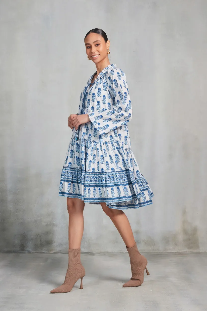 SADIE SHORT DRESS VISHNU BLUE sold by Ro's Garden product image thumbnail 3