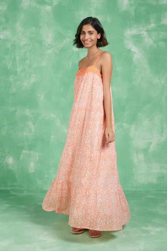 NATASHA MAXI DRESS BADAMI ORANGE sold by Ro's Garden
