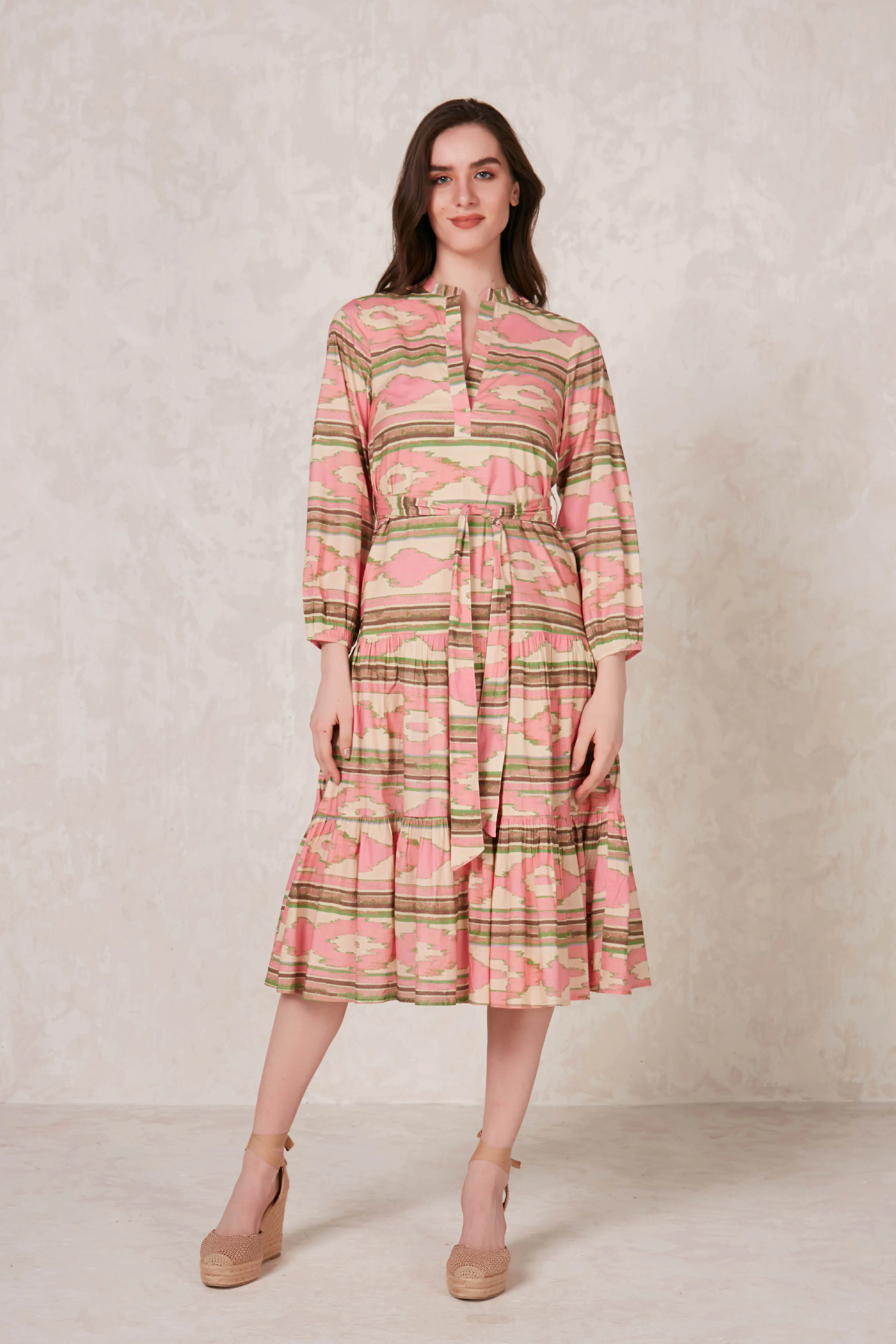 PURA MAXI DRESS ODELLE PINK sold by Ro's Garden product image thumbnail 3