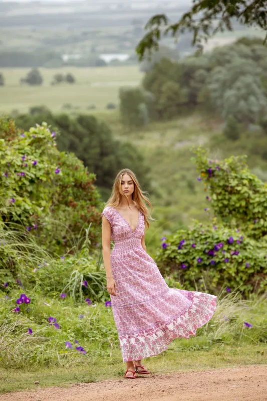 HILDA MIDI DRESS MIXCO PINK sold by Ro's Garden