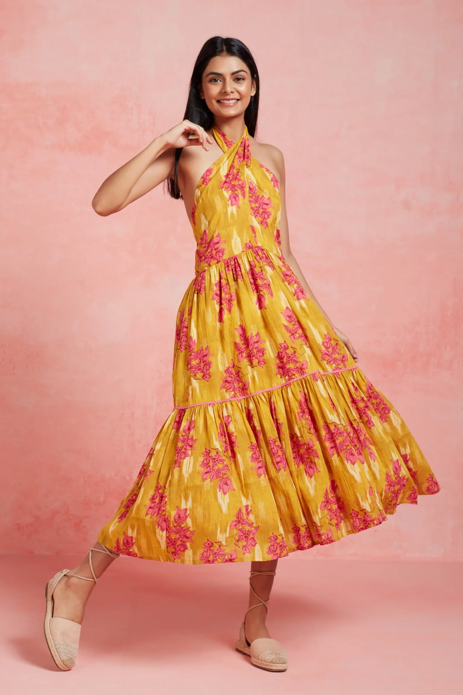 HENRIETTA DRESS JULIANA MUSTARD sold by Ro's Garden