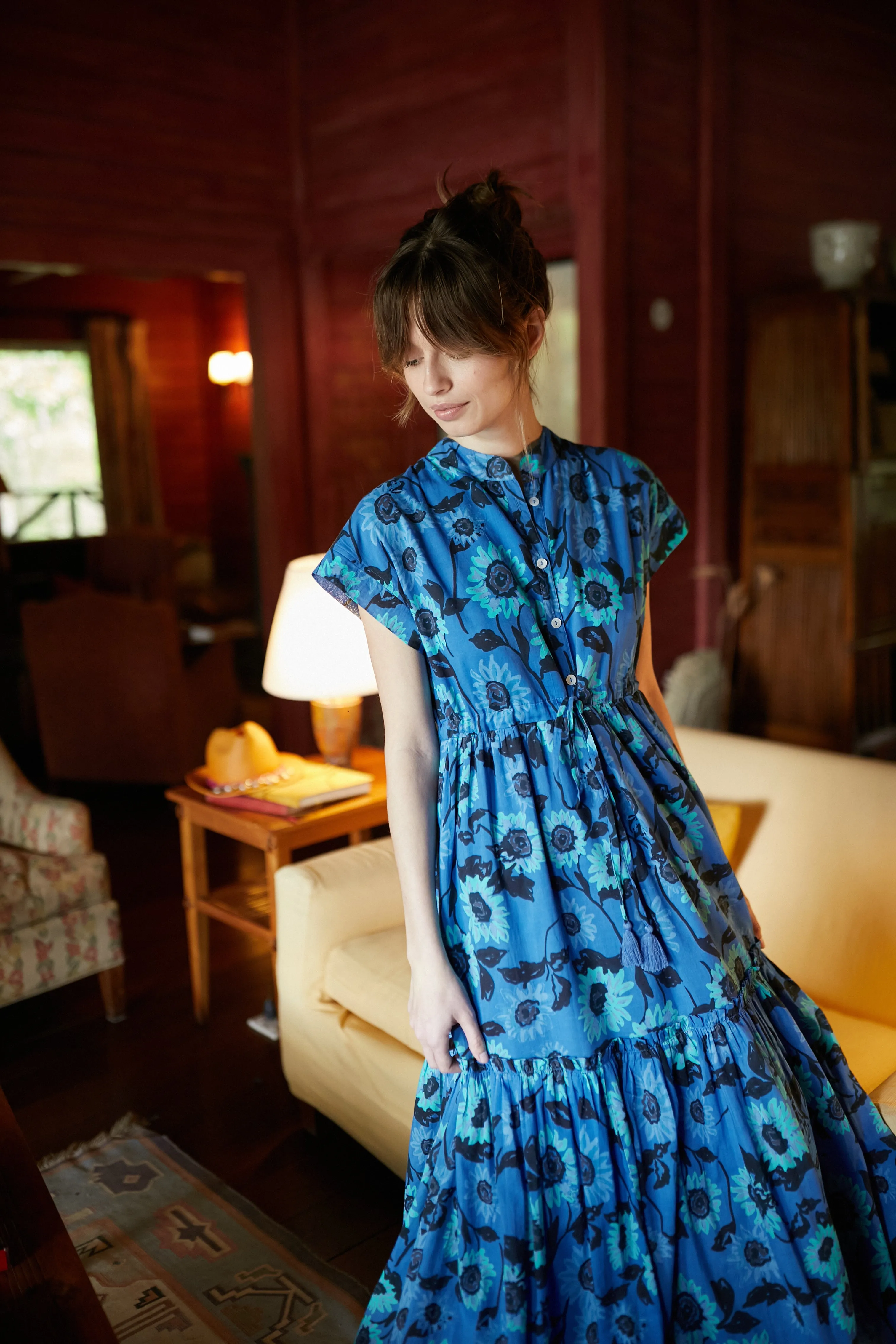 MUMI MIDI DRESS ORTENSIA BLUE sold by Ro's Garden product image thumbnail 3