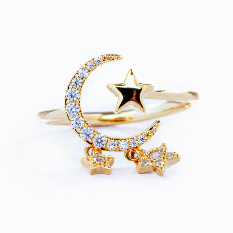 To My Daughter "Keep shining, beautiful one" Adjustable Ring sold by SARAH'S WHISPER