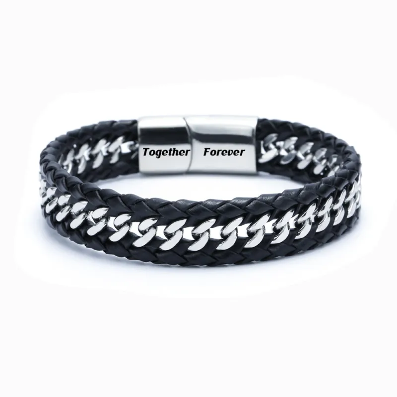 To My Son "The heavens brought you here to be my son." Men's Bracelet made by SARAH'S WHISPER