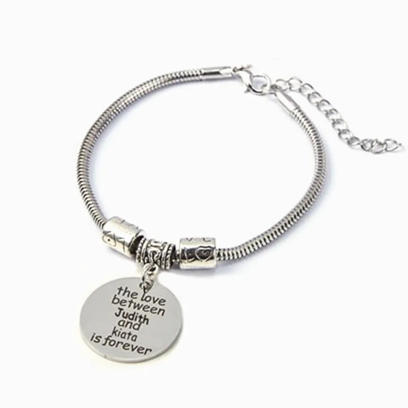 [CUSTOM NAME] To My Granddaughter "The Love Between [Granddaughter] and [Grandmother] is Forever" Bracelet sold by SARAH'S WHISPER