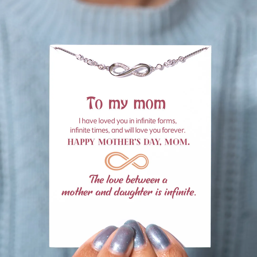 To My Mother "Loved you in infinite forms" Infinite Love Bracelet sold by SARAH'S WHISPER product image thumbnail 2