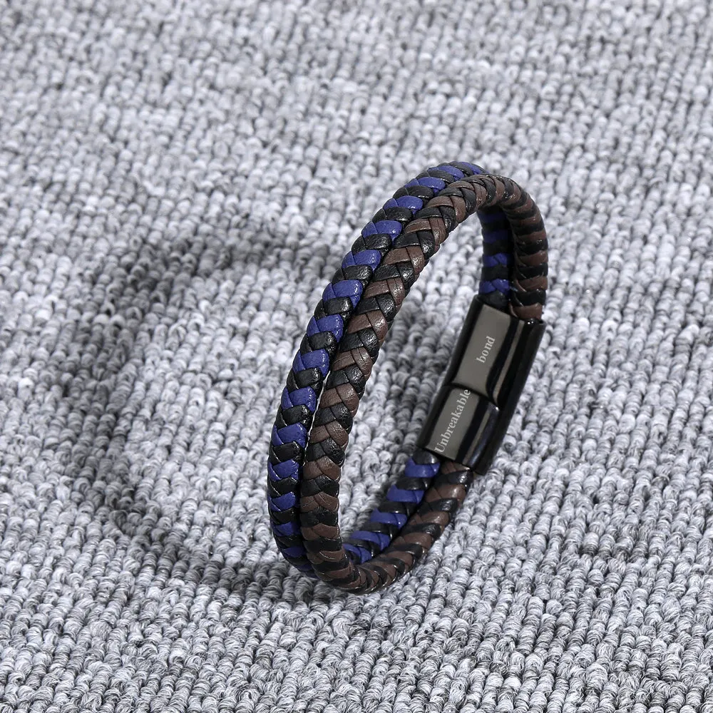 To My Grandson "Unbreakable bond" Rope Bracelet sold by SARAH'S WHISPER product image thumbnail 4