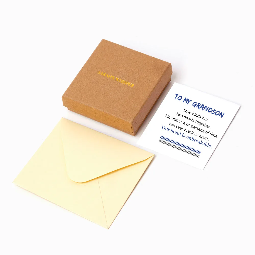 To My Grandson "Unbreakable bond" Rope Bracelet sold by SARAH'S WHISPER product image thumbnail 5