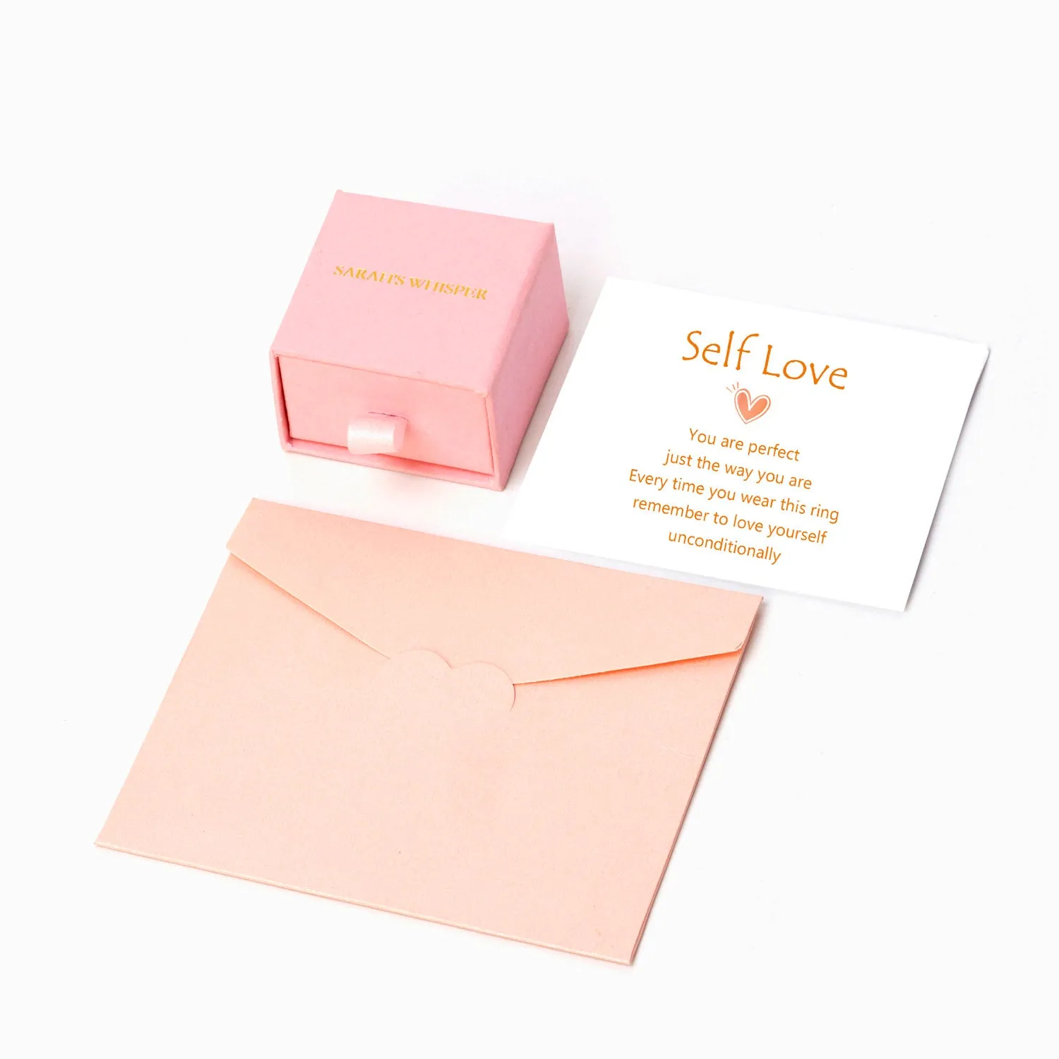 "Love Yourself Unconditionally" Ring sold by SARAH'S WHISPER product image thumbnail 5