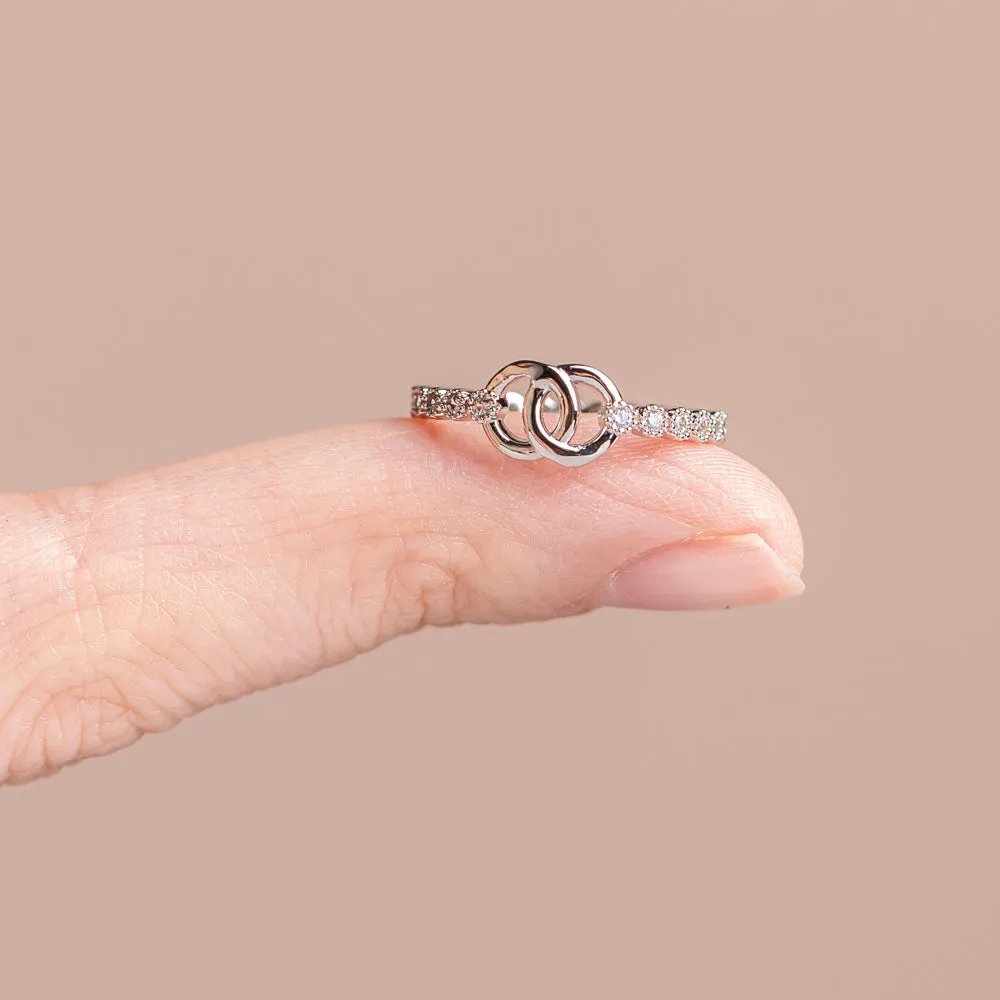 To My Granddaughter "Forever linked together" Interlocking Ring sold by SARAH'S WHISPER product image thumbnail 4