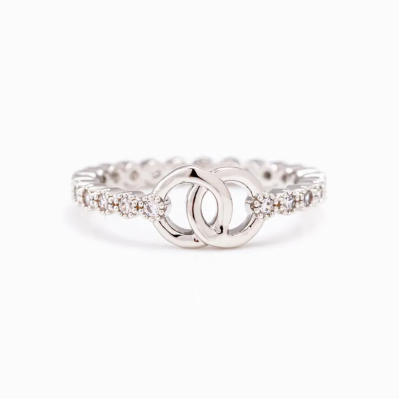 To My Granddaughter "Forever linked together" Interlocking Ring sold by SARAH'S WHISPER