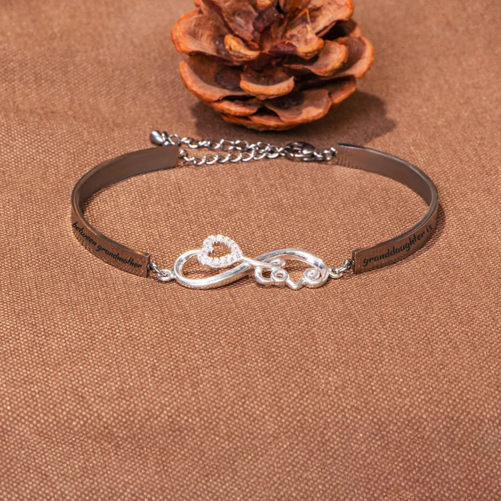To My Granddaughter "The love between a Grandmother and Granddaughter is forever" Infinite Love Bracelet sold by SARAH'S WHISPER product image thumbnail 5