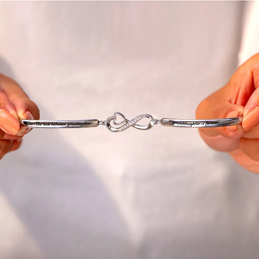 To My Granddaughter "The love between a Grandmother and Granddaughter is forever" Infinite Love Bracelet sold by SARAH'S WHISPER product image thumbnail 4