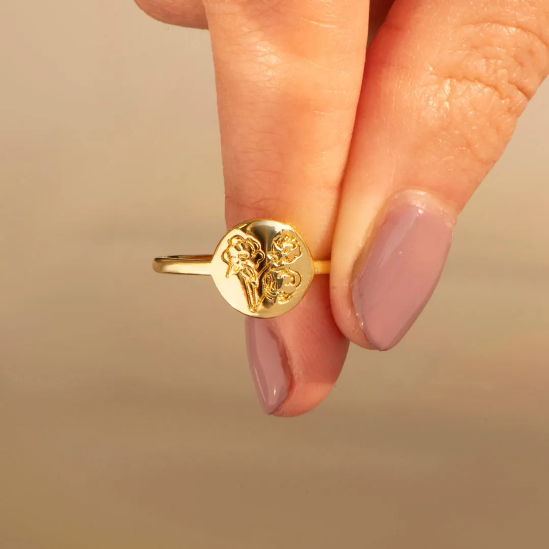 To My Mother "You deserve all the flowers" Flower Ring sold by SARAH'S WHISPER product image thumbnail 4