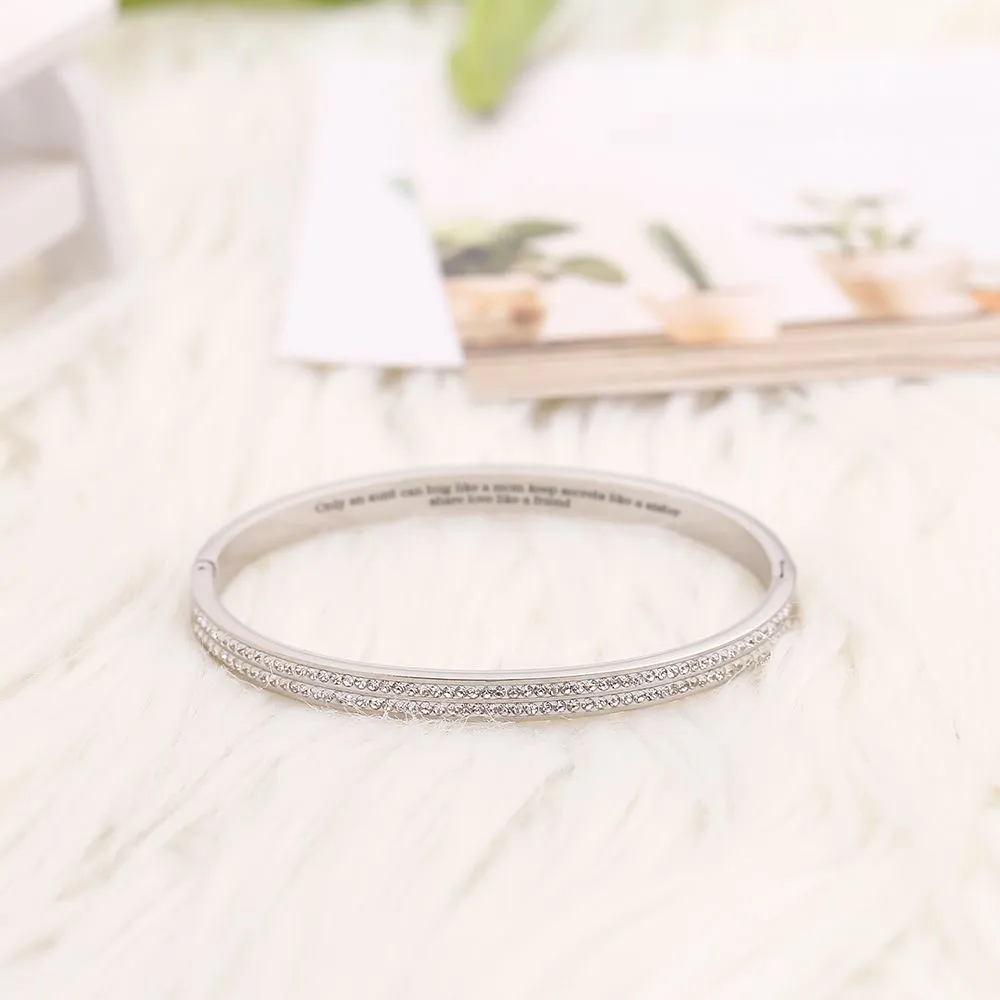 To My Niece "Only an aunt can hug like a mom keep secrets like a sister share love like a friend" Bracelet sold by SARAH'S WHISPER product image thumbnail 5