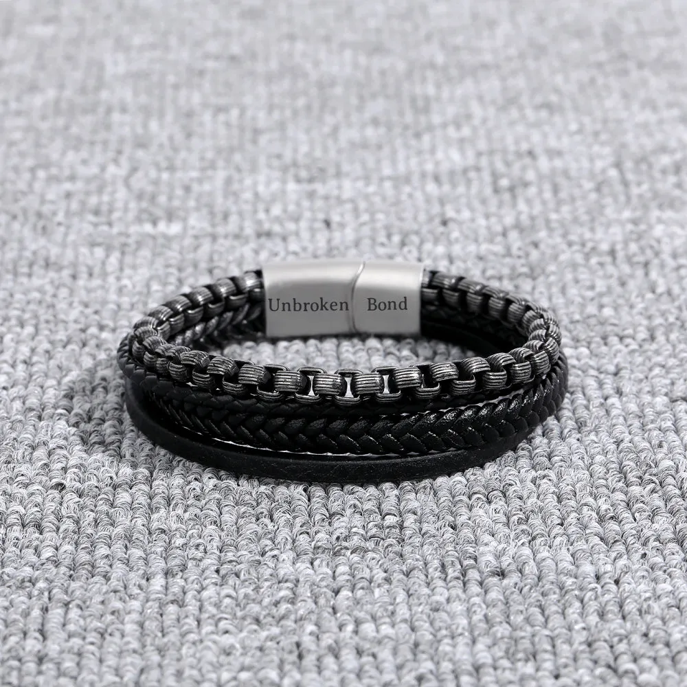 To My Son “Unbroken Bond” Chain Bracelet sold by SARAH'S WHISPER product image thumbnail 4