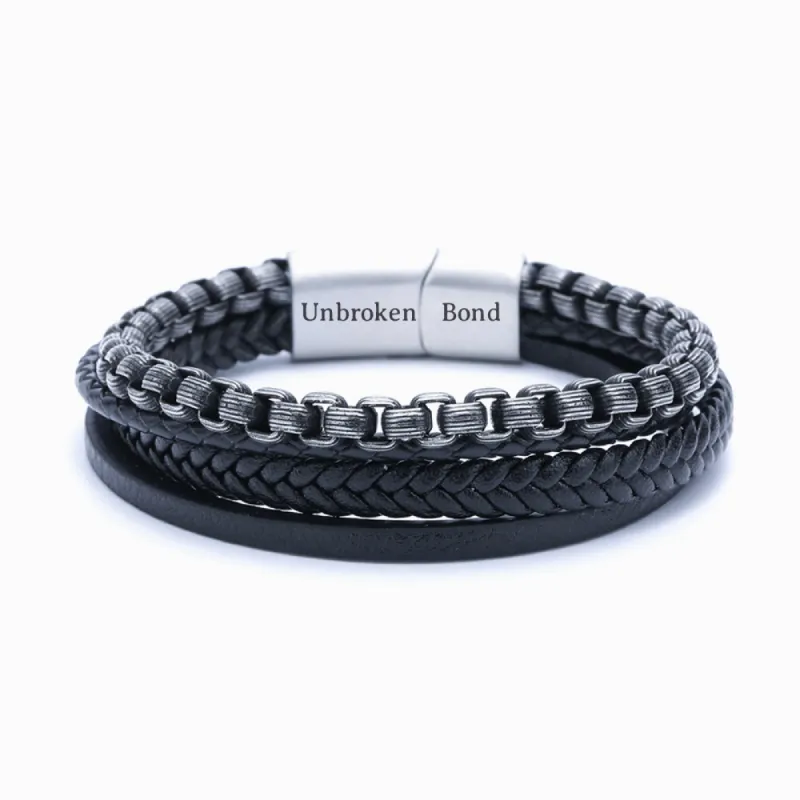 To My Son “Unbroken Bond” Chain Bracelet made by SARAH'S WHISPER