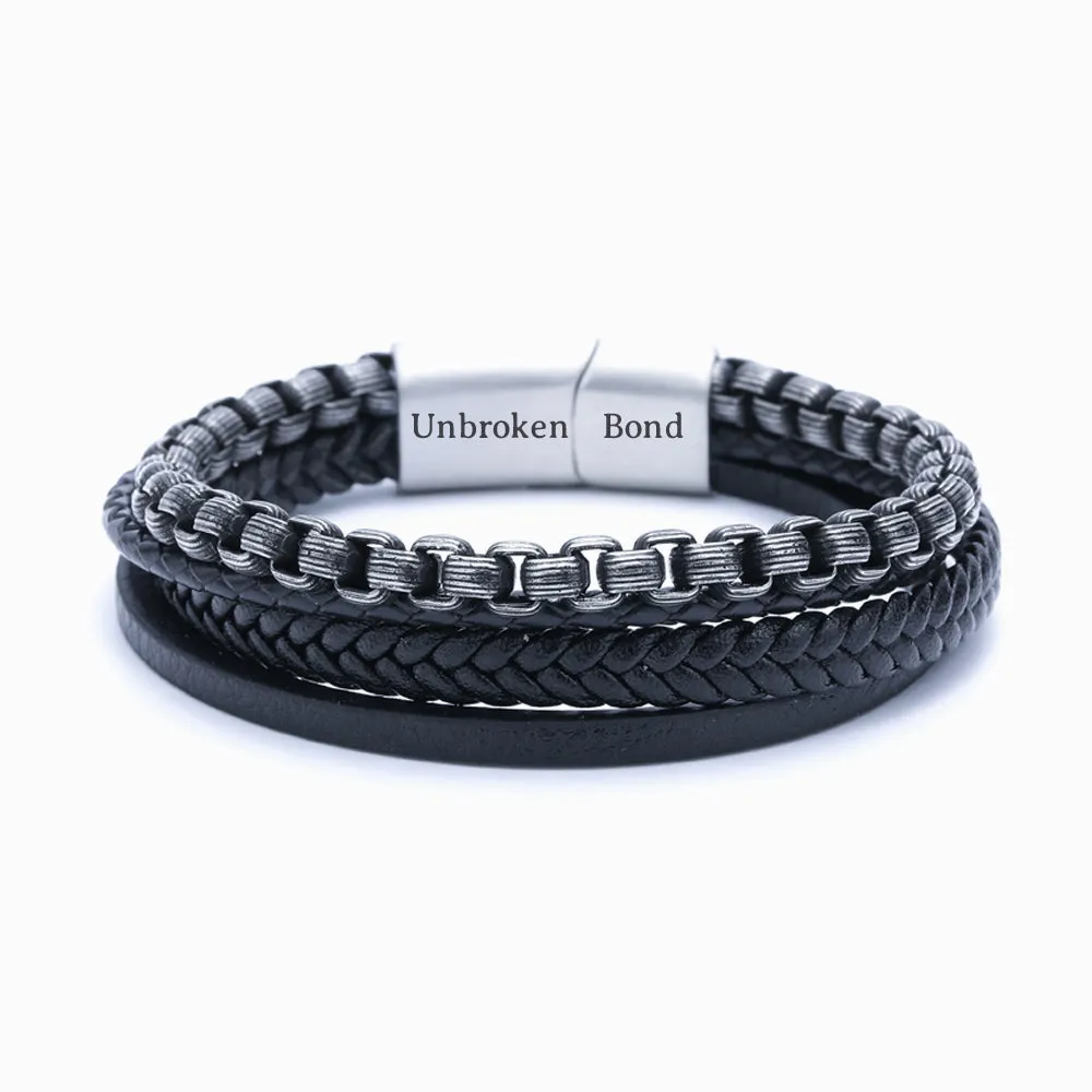 To My Son “Unbroken Bond” Chain Bracelet sold by SARAH'S WHISPER