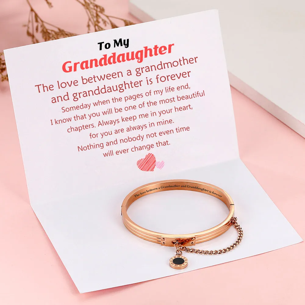 To My Granddaugther "Always in my heart" Bracelet sold by SARAH'S WHISPER product image thumbnail 2
