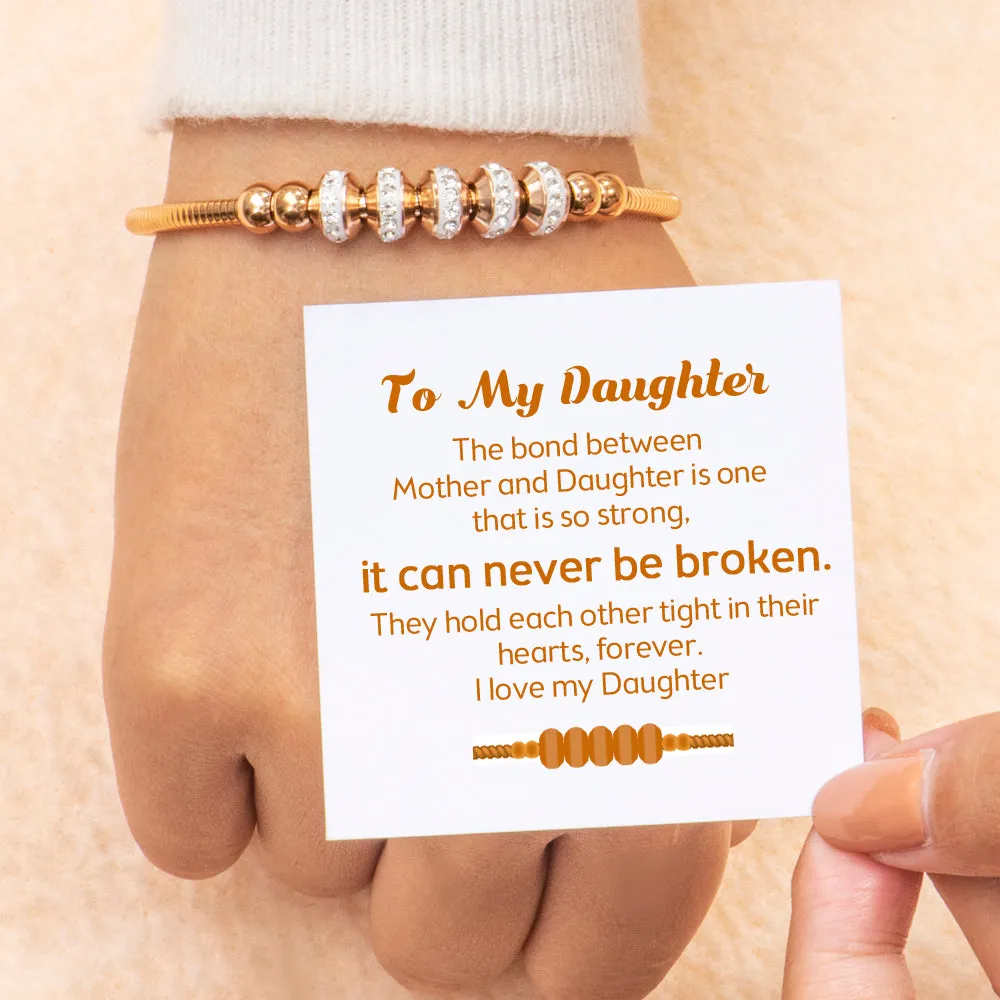 To My Daughter "A bond can never be broken" Bond Bracelet sold by SARAH'S WHISPER product image thumbnail 2