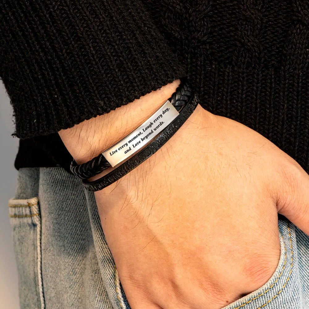 "LIve, Laugh, Love." Bracelet sold by SARAH'S WHISPER product image thumbnail 4