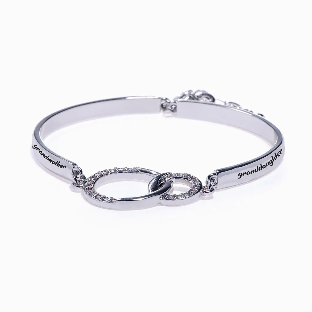 To My Granddaughter "If you can dream it, you can do it" Double Ring Bracelet sold by SARAH'S WHISPER