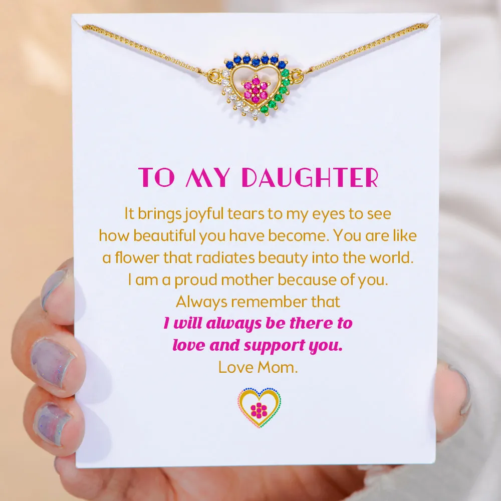 To My Daughter "You radiate beauty" Heart Bracelet sold by SARAH'S WHISPER product image thumbnail 2