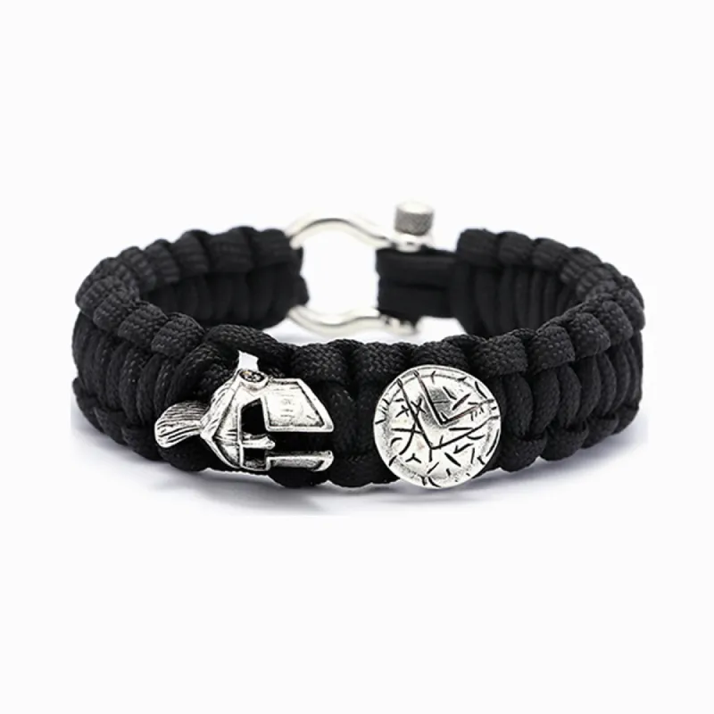 To My Brave Son "You will win!" Bold Black Bracelet sold by SARAH'S WHISPER