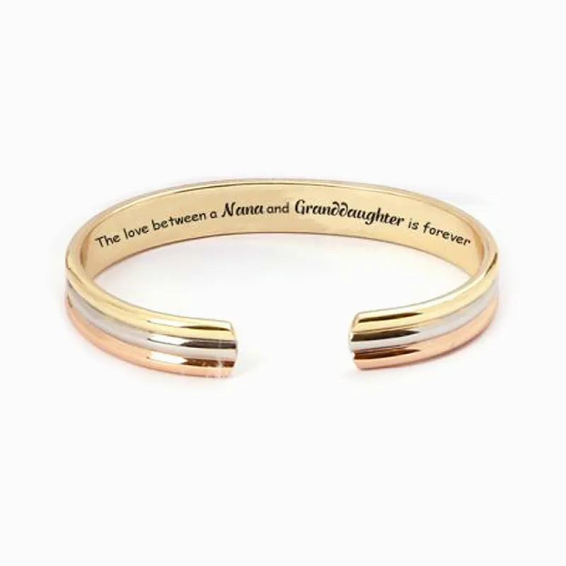 To My GRANDDAUGHTER "The love between a Nana and Granddaughter is forever" Bracelet sold by SARAH'S WHISPER