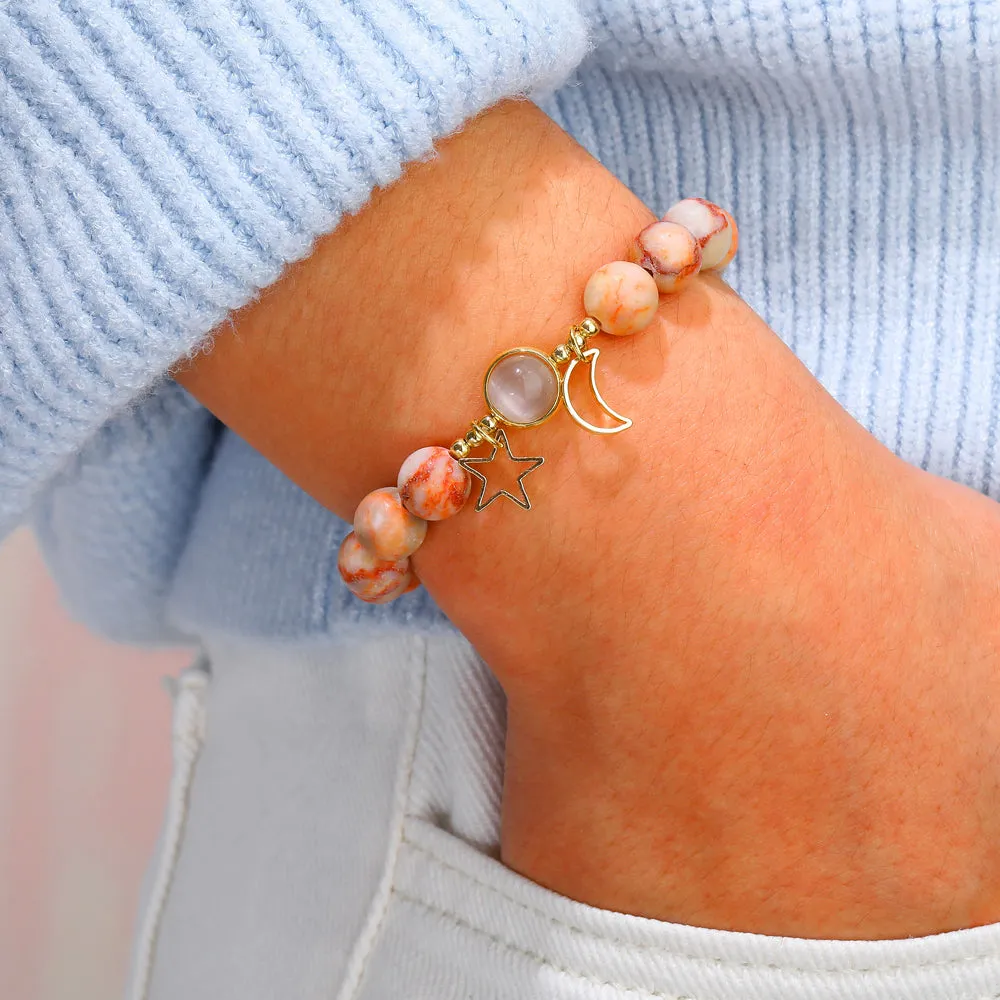 To My Daughter "My sun, moon and all of my stars." Star Bracelet sold by SARAH'S WHISPER product image thumbnail 4