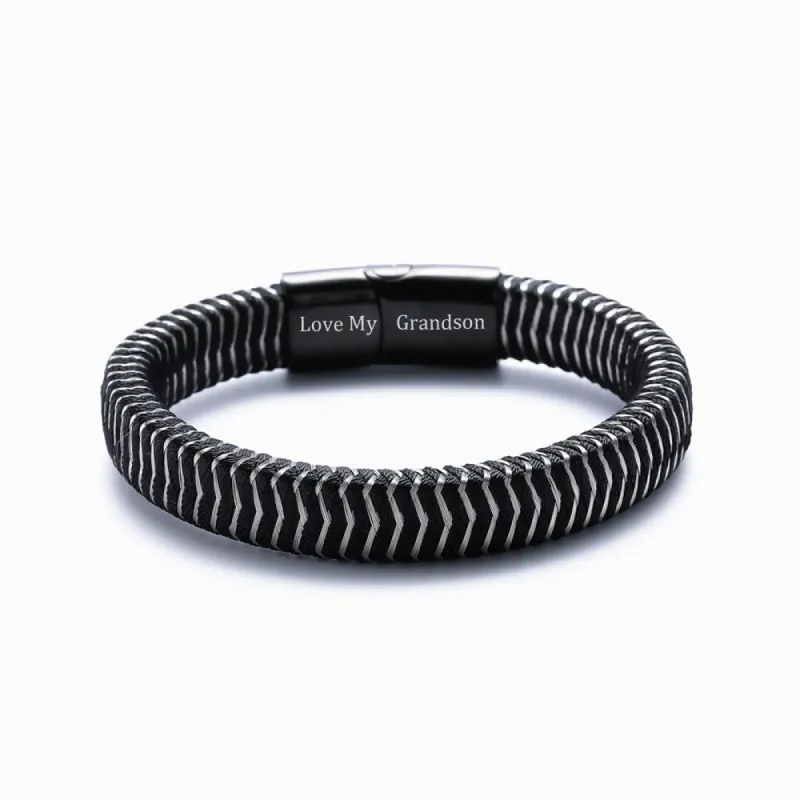 To My Grandson "Keep moving forward" Bracelet sold by SARAH'S WHISPER