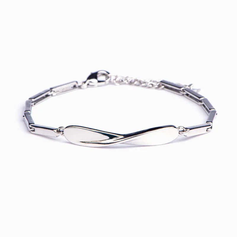 "You may bend, but life won't break you." Twist Bracelet sold by SARAH'S WHISPER