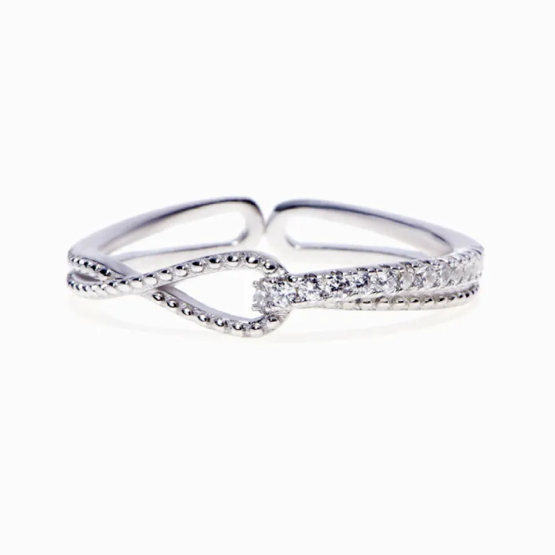 To My Granddaughter "The knot that ties a mother and daughter" Tight Knot Ring sold by SARAH'S WHISPER