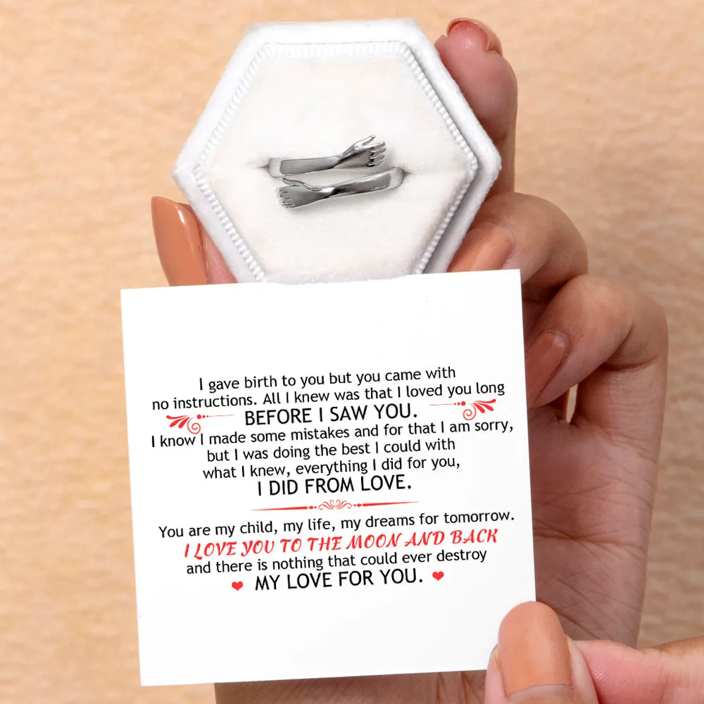To My Daughter "I love you to the moon and back" Hug Ring sold by SARAH'S WHISPER product image thumbnail 2