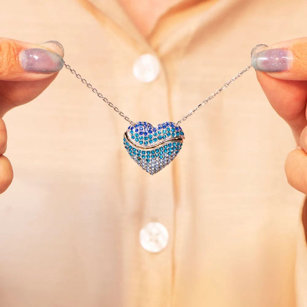To My Granddaughter "Always in my heart" Double Heart Necklace sold by SARAH'S WHISPER product image thumbnail 4
