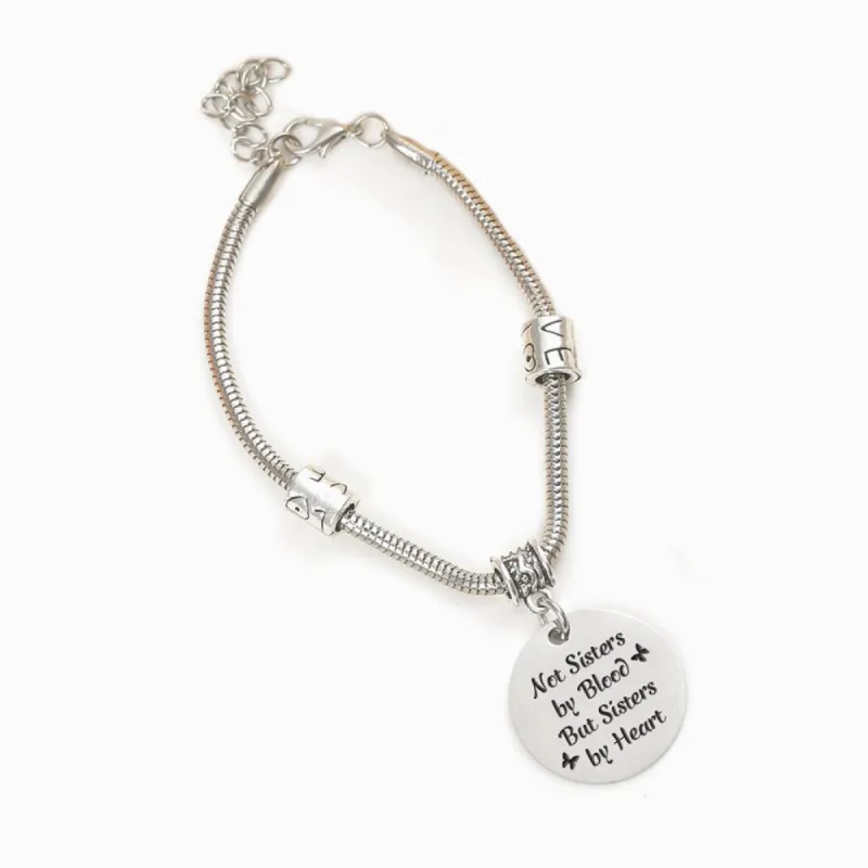 To My Best Friend "Not SISTERS BY BlOOD BUT SISTERS BY HEART" Bracelet sold by SARAH'S WHISPER