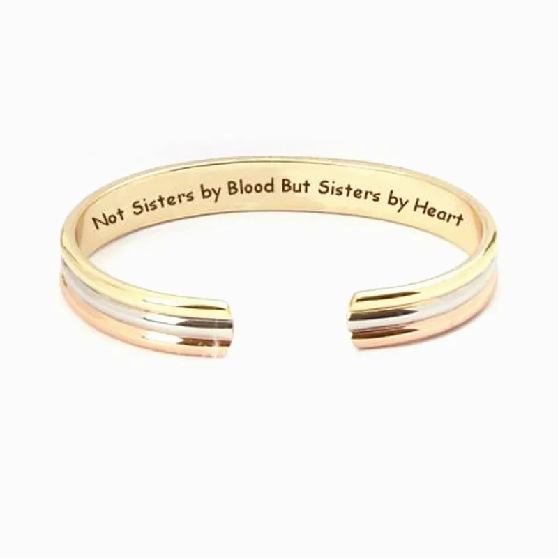 For My Best Friend "Not Sisters by Blood But Sisters by Heart" Bracelet sold by SARAH'S WHISPER