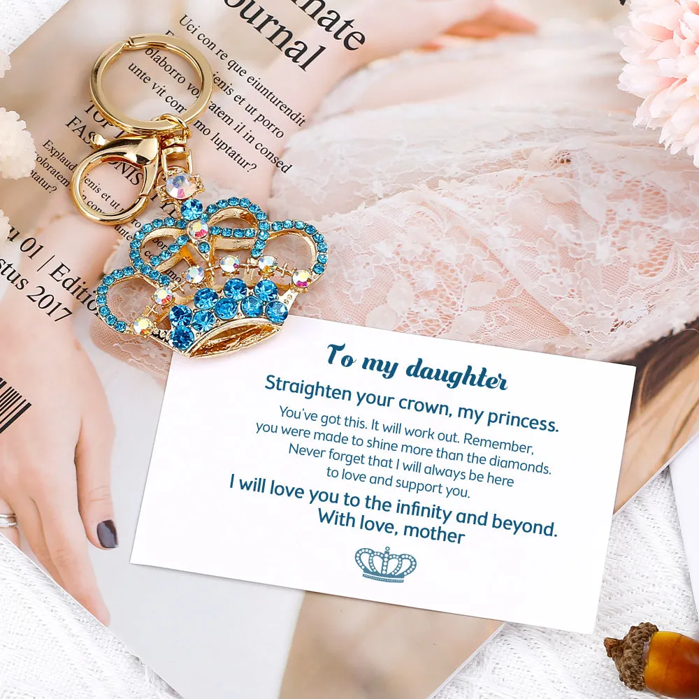 To My Daughter "Straighten your crown, my princess. " Crown Ring sold by SARAH'S WHISPER product image thumbnail 2